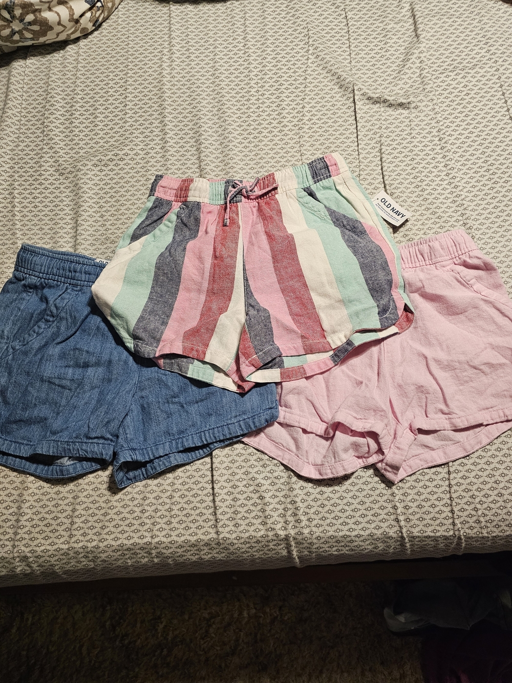 Old Navy Girls' Multicolor Stripe Pull-On Shorts